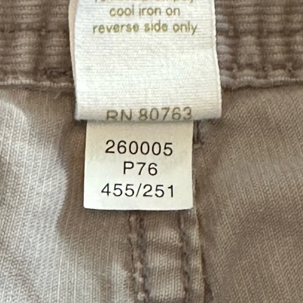 London Jean | Gray/Beige Mid Rise Bootcut Corduroy Jeans, Size 4